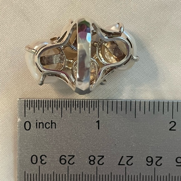 Silpada Coastal Pearl Cluster Sterling Silver Statement Ring R2949 - Picture 17 of 17